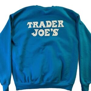 Trader Joe's Teal Crewneck Sweater for Men